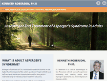 Tablet Screenshot of kennethrobersonphd.com